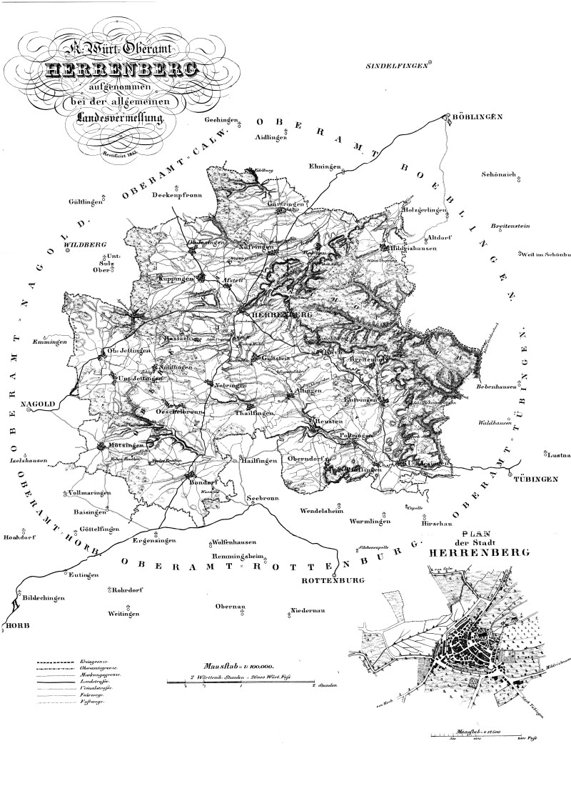 Karte Herrenberg