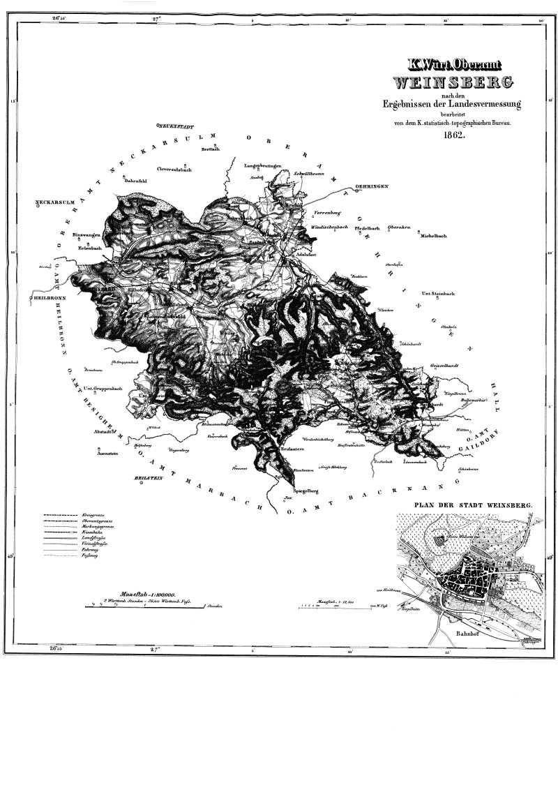 Karte Weinsberg