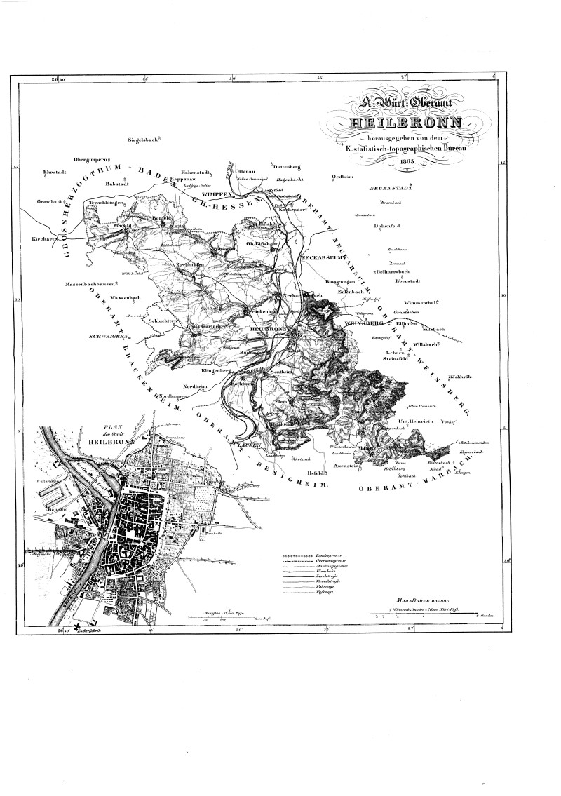 Karte Heilbronn