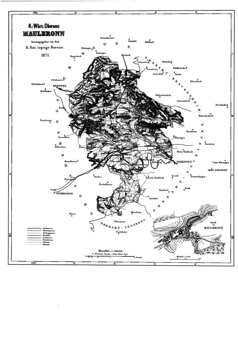 Karte Maulbronn