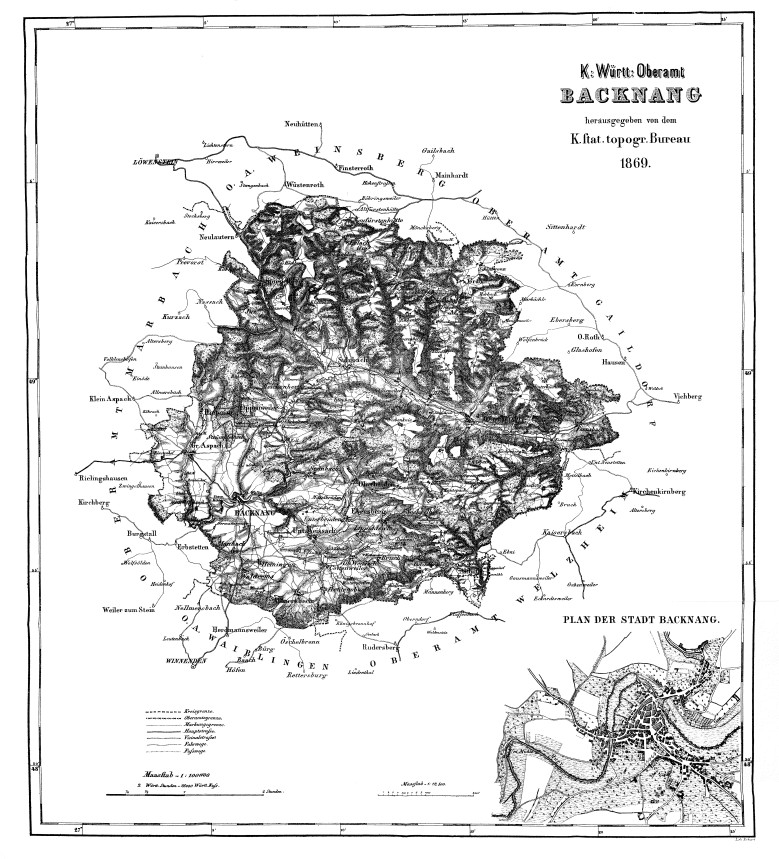 Karte Backnang