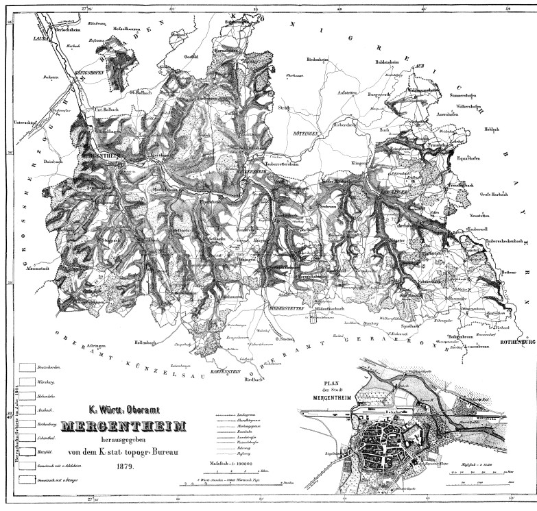 Karte Mergentheim