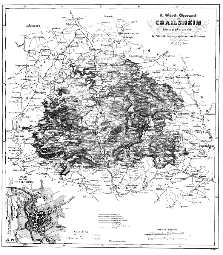 Karte Crailsheim