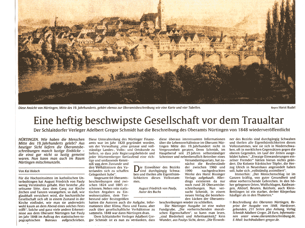 Stuttgarter Zeitung 21.4.2009
